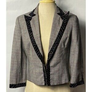 WD Platinum Beaded Blazer Size S